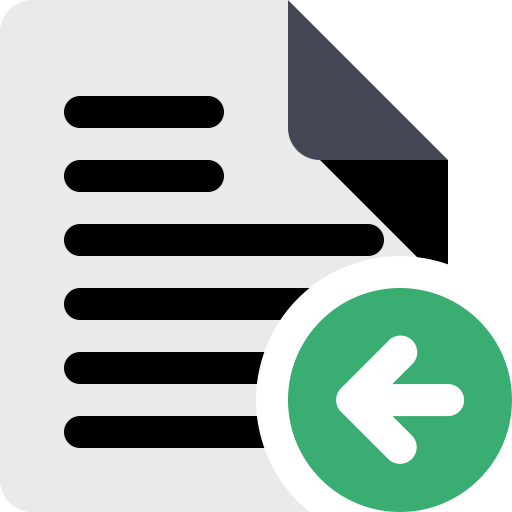File Arrow Left svg vector icon