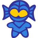 alien,atlantah,blue icon