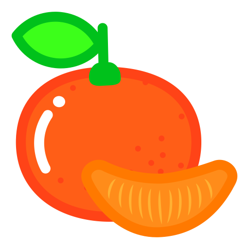 A Mandarin Orange svg vector icon