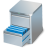 bin, box, bumf, bumph, card, case, chest, data set, file, guard, keep, locker, preserve, retain, shadow, store icon