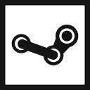 game, gamer, gaming, line, social media, square, steam svg vector icon