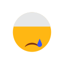 crying face, emoji, face, islam, muslim, sad face, tears svg vector icon