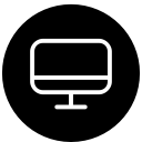 computer, monitor, screen, server svg vector icon