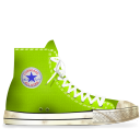 converse,lime,dirty icon