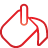 basic, bucket, paint, red icon