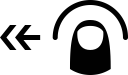 flick, left svg vector icon