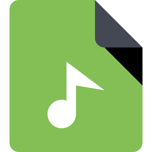 File Audio svg vector icon