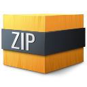 gnome, mime, zip icon