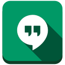 google, hangouts, media, message, messenger, notification, social svg vector icon
