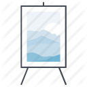 art, draw, graphic, landscape, portrait, scenery, sunset icon