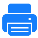 printer, text svg vector icon