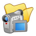 folder, videos, yellow icon