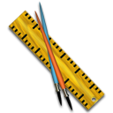 brush,ruler,alt icon