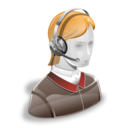 receptionist, support icon