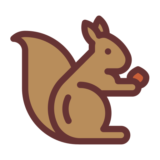 Squirrel svg vector icon