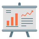 analytics, chart, finance, financial, financial report, flipchart, report svg vector icon
