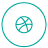 dribble, share, social icon