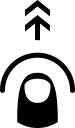 flick, up svg vector icon