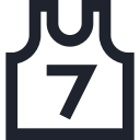 basketball, game, play, seven, shirt, sport, team, wear svg vector icon