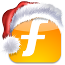 furl,social,media,bookmark,christmas,xmas icon