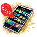 hello, iphone icon