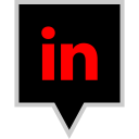 brand, linkedin, logo, social svg vector icon