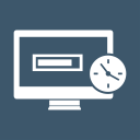 clock, monitor, pagespeed, screen, speed, streamline, time svg vector icon
