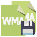 file,format,wma,diskette icon