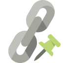 link,push,pin icon