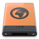 b, orange, server icon