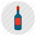 alcohol, bottle, drink, empty, wine icon