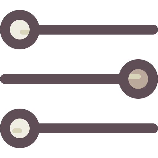 Adjustments svg vector icon