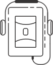 cassette player, player, tape player, walkman svg vector icon