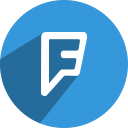 foursquare, media, network, social svg vector icon