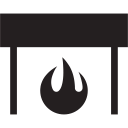 cozy, fire, hot, place, warm svg vector icon