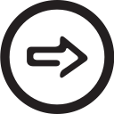 linecon, next, round svg vector icon