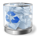 bin, full, recycle icon