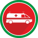 ambulance, doctor, emergency, fire, medical, medicine, pharmacy svg vector icon