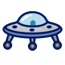 alien, character, game, inkcontober, misterious, ufo svg vector icon