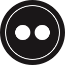 flickr, logo, media, social svg vector icon