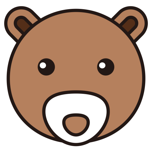 Bear svg vector icon