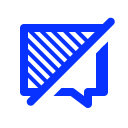 chat, comment, communication, delete, empty, message, off svg vector icon