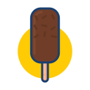 colorful, dessert food, ice cream, popsicle svg vector icon
