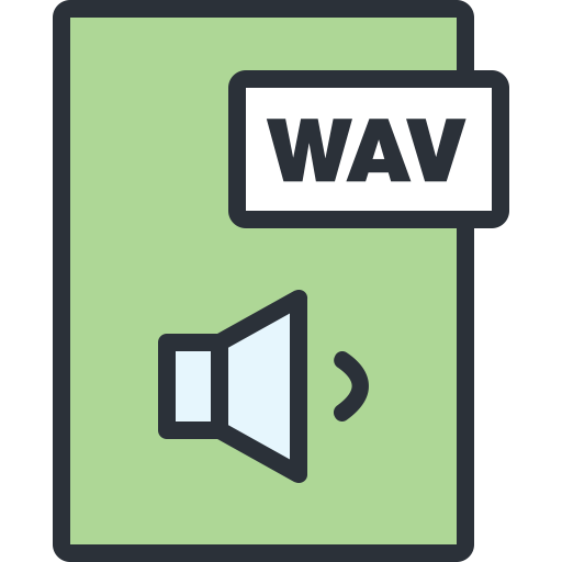 Wav svg vector icon