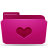 folder,pink,favorite icon