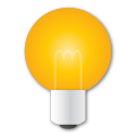 bulb, idea, light, yellow icon