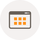 adaptive, bricks grid, grid, interface, layout, responsive, window svg vector icon