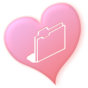 heart,folder,valentine,love icon