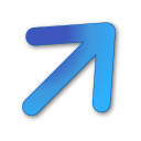 upright,blue icon