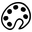 palette svg vector icon